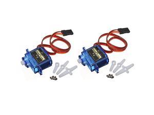 2x Pcs SG90 Micro Servo Motor 9G RC Robot Helicopter Airplane Boat Controls