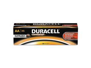 DURACELL mn15p36 Duracell CopperTop AA Alkaline Battery, 36 PK, 1.5VDC