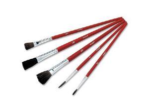 Dixon Hobby Five-Brush Set Assorted Sizes Natural Hair Flat; Round 5/Set 94005 Dixon Hobby Five-Brush Set Assorted Sizes Natural Hair Flat; Round 5/Set 94005