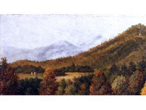 William Aiken Walker Wooded Mountain Scene in North Carolina - 14" x 28" Premium Canvas Print William Aiken Walker Wooded Mountain Scene in North Carolina - 14" x 28" Premium Canvas Print