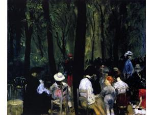 William James Glackens Under the Trees, Luxembourg Gardens - 16" x 20" Premium Canvas Print William James Glackens Under the Trees, Luxembourg Gardens - 16" x 20" Premium Canvas Print