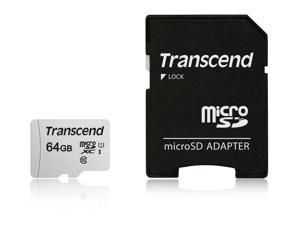 64GB Transcend 300S microSDXC UHS-I CL10 Memory Card with SD Adapter 95MB/sec