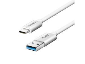 AData USB-C (Reversible) to USB-A 3.1 Cable - Silver - 100 cm