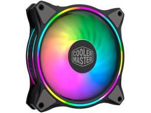 Cooler Master MasterFan MF120 Halo Duo-Ring Addressable RGB Lighting 120mm Fan, Absorbing Rubber Pads, PWM Static Pressure for 5V 3-Pin ARGB,NOT Work with 4-pin RGB or Standard RGB+12V Cooler Master MasterFan MF120 Halo Duo-Ring Addressable RGB Lighting 120mm Fan, Absorbing Rubber Pads, PWM Static Pressure for 5V 3-Pin ARGB,NOT Work with 4-pin RGB or Standard RGB+12V