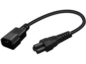 C14 to C5 3 Prong Plug Cable, IEC 320 C14 3 Pin Male To C5 Female Receptacle Laptop Printer Power Adapter IEC 320 C14 to C5 Adapter Converter C5 to C14 AC Power Cable C14 to C5 3 Prong Plug Cable, IEC 320 C14 3 Pin Male To C5 Female Receptacle Laptop Printer Power Adapter IEC 320 C14 to C5 Adapter Converter C5 to C14 AC Power Cable