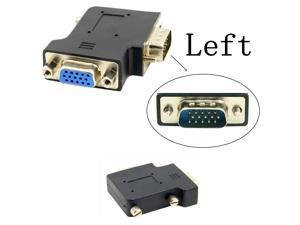 Vertical Flat 90 Degree Left Angled VGA SVGA Male To Female Converter extension Adapter