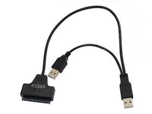 USB to SATA 22Pin easy drive transfer cable SATA 15 +7 2.5-inch hard drive with usb cable power supply,USB 2.0 to SATA Serial ATA 15+7 22P Adapter Cable For 2.5" HDD Hard Drive