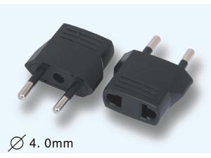 2PCSX USA US to EU Europe Travel Power Adapter Converter Wall Plug , Mini EU  to US AU Power converter adapter(Uses copper for excellent conductivity)