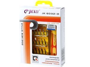JACKLY 32 -in -1 Pocket Precision Screwdriver Kit Magnetic Screwdriver cell phone tool repair box power tools 6032A JACKLY 32 -in -1 Pocket Precision Screwdriver Kit Magnetic Screwdriver cell phone tool repair box power tools 6032A
