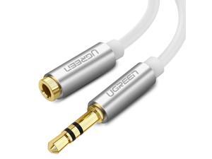 3.5mm AUX Extension Cable ,3.5mm Male to Female Extension Stereo Auxiliary Cable Male to Female Gold Plated Compatible for iPhone, iPad or Smartphones, Tablets, Media Players (1.5m/5ft, White) 10775 3.5mm AUX Extension Cable ,3.5mm Male to Female Extension Stereo Auxiliary Cable Male to Female Gold Plated Compatible for iPhone, iPad or Smartphones, Tablets, Media Players (1.5m/5ft, White) 10775
