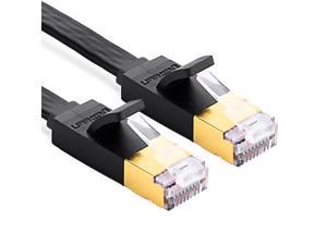 25Feet 8M High Speed Cat7 Network LAN Cable SSTP RJ45 10Gbps Internet Flat Patch 