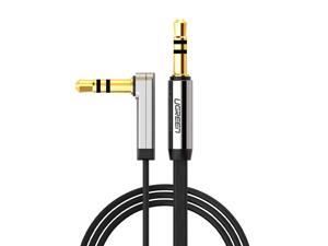 3.5mm Auxiliary Audio Jack to Jack cable 90 Degree Right Angle for Apple iPhone, iPod, iPad, Samsung,Smartphones & Tablets and Speakers,24K Gold Plated Male to Male (1.5FT, Black)10596 3.5mm Auxiliary Audio Jack to Jack cable 90 Degree Right Angle for Apple iPhone, iPod, iPad, Samsung,Smartphones & Tablets and Speakers,24K Gold Plated Male to Male (1.5FT, Black)10596