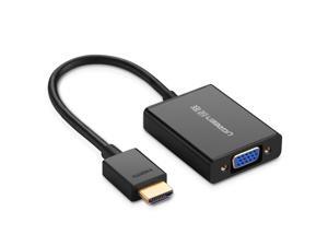Active HDMI to VGA Adapter Converter with Audio and Mirco USB Converter Premium Aluminum Case for Apple TV, PC, Laptop, Ultrabook,Raspberry Pi, Chromebook, Support 1920x1080 60Hz Black 40233 Active HDMI to VGA Adapter Converter with Audio and Mirco USB Converter Premium Aluminum Case for Apple TV, PC, Laptop, Ultrabook,Raspberry Pi, Chromebook, Support 1920x1080 60Hz Black 40233