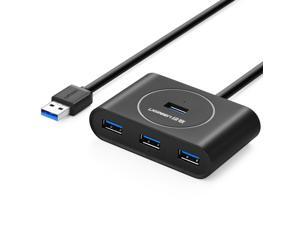 USB 3.0 Hub, 4 Port USB 3 Data Hub Portable Super Speed for your MacBook MacBook Air, Mac Mini and Microsoft Surface, Ultrabooks 30 inch Cable USB Hub (Black)20291 USB 3.0 Hub, 4 Port USB 3 Data Hub Portable Super Speed for your MacBook MacBook Air, Mac Mini and Microsoft Surface, Ultrabooks 30 inch Cable USB Hub (Black)20291