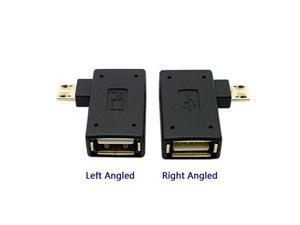 Tekit 2pcs 90 Degree Left & Right Angled Micro USB 2.0 OTG Host Adapter with USB Power for Cell Phone & Tablet Tekit 2pcs 90 Degree Left & Right Angled Micro USB 2.0 OTG Host Adapter with USB Power for Cell Phone & Tablet