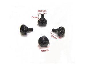 (10 Pack) M3x6mm Computer PC Thumb Screw M3x6mm For DIY Computer PC case Black,PC Mounting Computer Screws M3 x 1/4-Inches Long Standoff (10 Pack) M3x6mm Computer PC Thumb Screw M3x6mm For DIY Computer PC case Black,PC Mounting Computer Screws M3 x 1/4-Inches Long Standoff