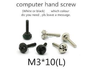 10PCS High Quality M3*10 10mm(0.4inch) Computer Case step knurled hand screw 10PCS High Quality M3*10 10mm(0.4inch) Computer Case step knurled hand screw