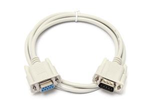 Serial RS232-Pin Male To Female DB9-Pin PC Converter Extension Cable Adapter 