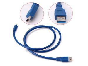 USB 3.0 Male to Mini-USB mobile hard disk data cable mini T-type cable ,SuperSpeed USB 3.0 Type-A Male to Mini USB 10-Pin B Cable(5ft/1.8m)