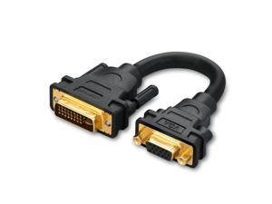 UGREEN DVI to VGA Converter adapter cable,DVI-I 24+5 Male to VGA HD15 Female Adapter Cable Gold Plated for Gaming, DVD, Laptop, HDTV and Projector 30499