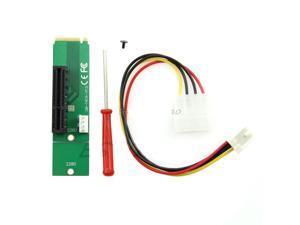 PCI-E 4X Female to NGFF M.2 M Male Adapter Key Power Cable with Converter Card PCI-E 4X Female to NGFF M.2 M Male Adapter Key Power Cable with Converter Card