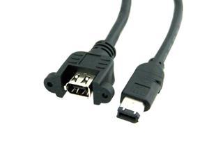 FireWire extension cable,1394a 1394 6Pin Male to Female Extension Cable 100cm/3.3ft