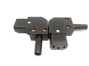 10A 250V IEC 320 C13 3pin Plug Rewireable Female Inline Power Socket Connector / 