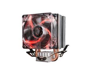 PcCooler Dazzle light  LED S80 CPU Cooler Radiator 80mm 2 Heatpipes Dazzle light Fan for intel775 1150 1151 1155 1156 for AMD754 AM2 AM2+ AM3 8cm  CPU Radiator Cooler Heat Sink