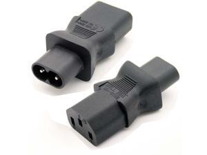(2 Pack) IEC 320 C8 male to C13 3Pin female power adapter, C13 to c8, C8 to C13 IEC 3Pin Female to 2Pin Male,IEC 320 C13 to IEC C8, IEC 3Pin female to 2Pin male power adapter,C8 male to C13 (2 Pack) IEC 320 C8 male to C13 3Pin female power adapter, C13 to c8, C8 to C13 IEC 3Pin Female to 2Pin Male,IEC 320 C13 to IEC C8, IEC 3Pin female to 2Pin male power adapter,C8 male to C13