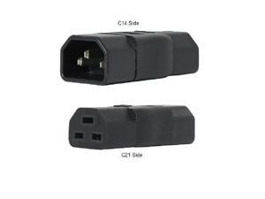 (2 Pack)IEC 320 C14 to C21 AC Adapter, IEC 15A to 10A,16A to 10A AC Converter,C21 16A to C14 10A Power Connector for PUD UPS (2 Pack)IEC 320 C14 to C21 AC Adapter, IEC 15A to 10A,16A to 10A AC Converter,C21 16A to C14 10A Power Connector for PUD UPS