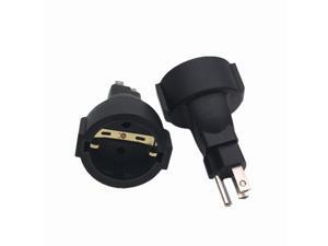 Schuko Female to USA NEMA 5-15 Plug Adapter, EU Europe Schuko Female Socket to US 3pin NEMA 5-15P Power plug Converter adaptor ,USA NEMA 5-15P plug to Europe CEE7/7 Schuko receptacle plug adapter. Schuko Female to USA NEMA 5-15 Plug Adapter, EU Europe Schuko Female Socket to US 3pin NEMA 5-15P Power plug Converter adaptor ,USA NEMA 5-15P plug to Europe CEE7/7 Schuko receptacle plug adapter.