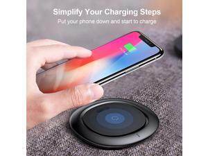 Wireless Charger, Ultra Slim Qi Fast Wireless Charging Pad for iPhone X /iPhone 8 / 8 Plus, Samsung Galaxy Note 8 S8 Plus S8 S7 S7 Edge Note 5 and Standard Charger (No AC Adapter) Wireless Charger, Ultra Slim Qi Fast Wireless Charging Pad for iPhone X /iPhone 8 / 8 Plus, Samsung Galaxy Note 8 S8 Plus S8 S7 S7 Edge Note 5 and Standard Charger (No AC Adapter)