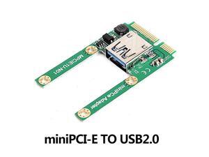 Mini PCIe to USB2.0 Adapter Card, Mini PCI Express Slot Expansion to USB 2.0 Interface Converter Support Full and Half Height Size,Mini PCI-E & Half Mini PCI-E Card to USB 2.0 Adapter Card Mini PCIe to USB2.0 Adapter Card, Mini PCI Express Slot Expansion to USB 2.0 Interface Converter Support Full and Half Height Size,Mini PCI-E & Half Mini PCI-E Card to USB 2.0 Adapter Card