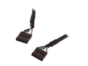 (2 Pack) Tekit 18inch Internal 5-Pin USB IDC Motherboard Header Female to Female F/F Extension Cable (Female to Female) (2 Pack) Tekit 18inch Internal 5-Pin USB IDC Motherboard Header Female to Female F/F Extension Cable (Female to Female)
