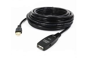 USB Extension Cable, USB2.0 Active Repeater A Male to A Female Long Cables With Signal Booster,Active USB 2.0 Extension Amplifier Cable Connect Pc