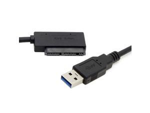 USB 3.0 to Micro SATA 7+9 16 Pin 1.8" 90 Degree Angled Hard Disk Driver SSD Adapter Cable 10cm USB 3.0 to Micro SATA 7+9 16 Pin 1.8" 90 Degree Angled Hard Disk Driver SSD Adapter Cable 10cm