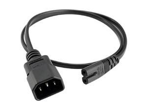Standard Molded IEC 320 C14 Socket to IEC C7 Plug AC Power Adapter Cable , Standard AC Power Cord, 10A/110-250V, C14 to C7, (IEC-60320-C14 to IEC-60320-C7) Standard Molded IEC 320 C14 Socket to IEC C7 Plug AC Power Adapter Cable , Standard AC Power Cord, 10A/110-250V, C14 to C7, (IEC-60320-C14 to IEC-60320-C7)