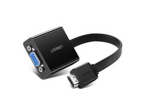 UGREEN Active HDMI to VGA Adapter Converter with 3.5mm Audio Jack up to 1080P for PC, Laptop, Ultrabook, Raspberry Pi, Chromebook (Black) UGREEN Active HDMI to VGA Adapter Converter with 3.5mm Audio Jack up to 1080P for PC, Laptop, Ultrabook, Raspberry Pi, Chromebook (Black)