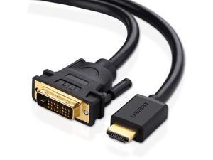 UGREEN HDMI to DVI Cable Bi Directional DVI-D 24+1 Male to HDMI Male High Speed Adapter Cable Support 1080P Full HD for Raspberry Pi, Roku, Xbox One, PS4 PS3, Graphics Card, Nintendo Switch etc - 15FT UGREEN HDMI to DVI Cable Bi Directional DVI-D 24+1 Male to HDMI Male High Speed Adapter Cable Support 1080P Full HD for Raspberry Pi, Roku, Xbox One, PS4 PS3, Graphics Card, Nintendo Switch etc - 15FT