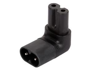 (2 Pack) IEC320 C7 to C8 UP Angle AC Power Plug Adapter, IEC 320 C7-C8 90 Degree Vertical UP/Down Angle Power Adapter, Figure 8 Male to Female Angle AC Converter (2 Pack) IEC320 C7 to C8 UP Angle AC Power Plug Adapter, IEC 320 C7-C8 90 Degree Vertical UP/Down Angle Power Adapter, Figure 8 Male to Female Angle AC Converter
