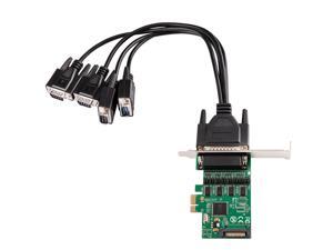 4 DB9 serial RS232 ports pcie x1 I/O controller card with fan-out cable WCH384 chipset support low profile bracket,4 Serial Ports PCI-e Controller Card, w/ Fan-out Cable, Low Profile Bracket 4 DB9 serial RS232 ports pcie x1 I/O controller card with fan-out cable WCH384 chipset support low profile bracket,4 Serial Ports PCI-e Controller Card, w/ Fan-out Cable, Low Profile Bracket