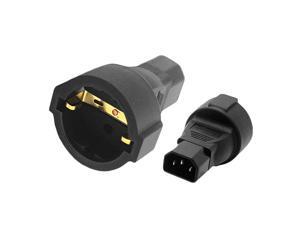IEC 320 C14 Male to Europe EU Schuko Female Socket Short Power Plug Converter Adapter For UPS PDU ,EURO UPS/PDU Power Cord Connecter IEC 320 C14 Male to Europe EU Schuko Female Socket Short Power Plug Converter Adapter For UPS PDU ,EURO UPS/PDU Power Cord Connecter