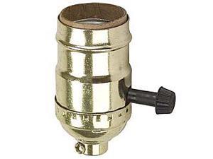 Medium Base Complete Lampholder, Removable Turn Knob, 2-Circuit, Brass Leviton Medium Base Complete Lampholder, Removable Turn Knob, 2-Circuit, Brass Leviton