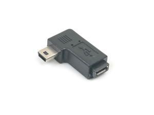 Topwin Right Angle Mini USB M to Micro USB Female Adapter, Angled Mini USB Adapter M/F Topwin Right Angle Mini USB M to Micro USB Female Adapter, Angled Mini USB Adapter M/F