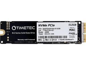 Timetec 512GB MAC SSD NVMe PCIe Gen3x4 3D NAND TLC Read Up to 2,000MB/s Compatible with Apple MacBook Air (2013-2015, 2017), MacBook Pro (2013-2015), iMac (2013-2019), Mac Pro (2013), Mac Mini (2014)