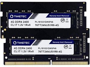 Timetec Hynix IC 4GB DDR4 SODIMM for Intel NUC KIT/Mini PC/HTPC/NUC Board 2400MHz PC4-19200 Non ECC Unbuffered 1.2V CL17 1Rx8 Single Rank 260 Pin Computer Memory Ram Module Upgrade 4GB 