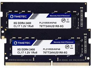 Timetec Hynix IC 16GB KIT(2x8GB) DDR4 2400MHz PC4-19200 Unbuffered Non-ECC 1.2V CL17 1Rx8 Single Rank 260 Pin SODIMM Laptop Notebook Computer Memory RAM Module Upgrade (16GB KIT(2x8GB))