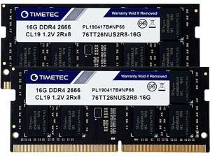 Timetec Hynix IC 32GB Kit (2x16GB) DDR4 2666MHz PC4-21300 Unbuffered Non-ECC 1.2V CL19 260 Pin SODIMM Laptop Notebook Computer Memory RAM Module Upgrade S Series (Not For iMac 2019) (32GB KIT(2x16GB))