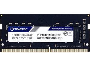 Timetec Extreme Performance Hynix IC 16GB DDR4 3200MHz PC4-25600 CL22 1.2V Unbuffered Non-ECC Single Rank 1R8 Designed for Gaming High Performance Compatible with AMD and Intel Laptop RAM (16GB)