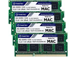 Timetec Hynix IC 32GB KIT(4x8GB) Compatible for Apple 27 inch Mid 2010 21.5/27 inch Mid 2011 iMac DDR3 1333MHz PC3-10600 CL9 204 Pin SODIMM Upgrade for iMac 11,3 iMac 12,1 iMac 12, 2 (32GB KIT(4x8GB))